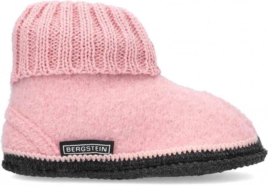 Bergstein Cozy Sloffen Pantoffels voor dames heren en kinderen 100% Zuiver scheerwol Soft Pink