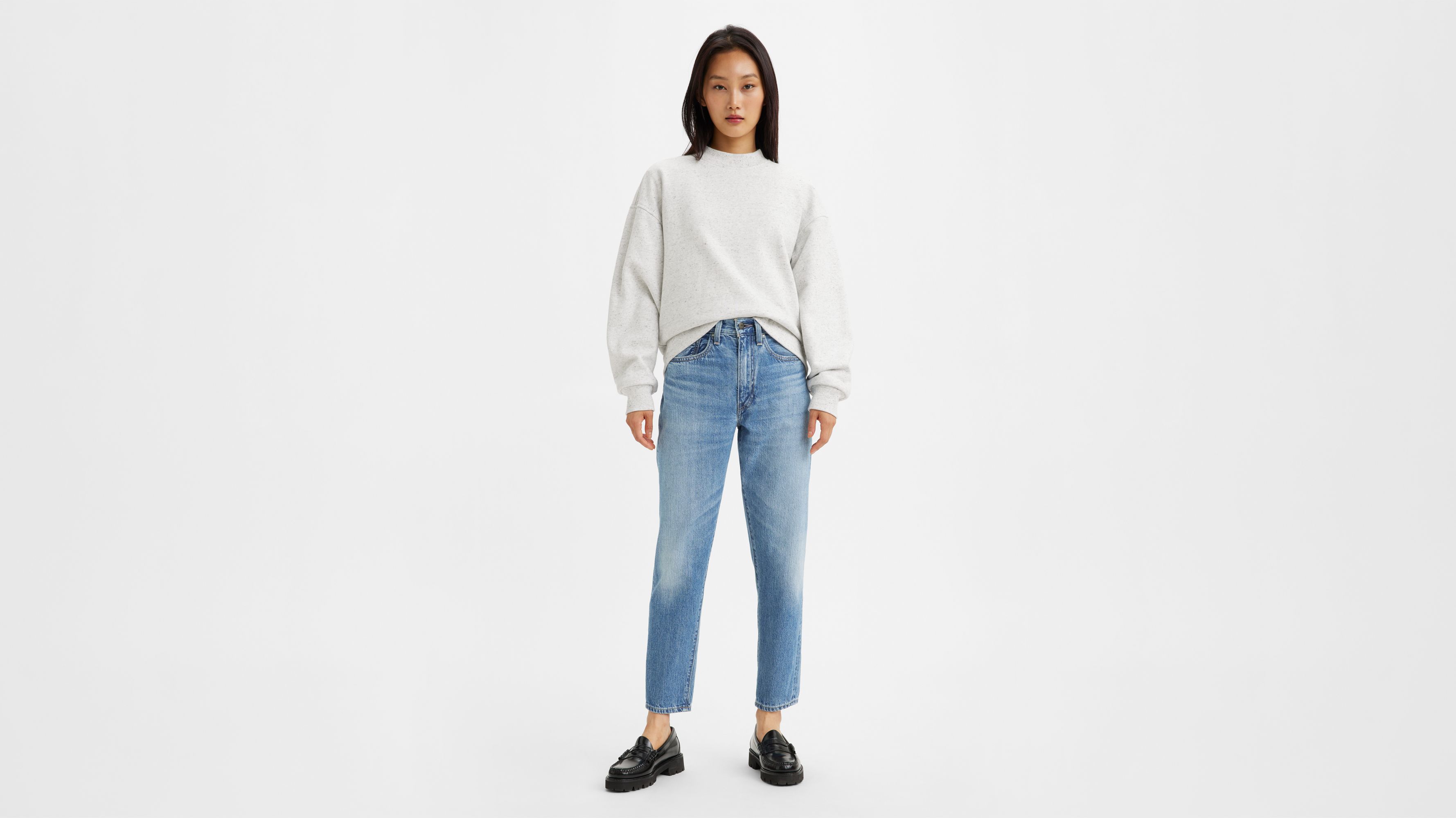 Boyfriend taille haute Levi's® Made & Crafted® - Indigo Worn In - Bleu