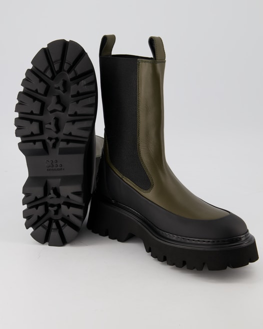 Woolrich Stiefelette Chelsea Boots in Grün