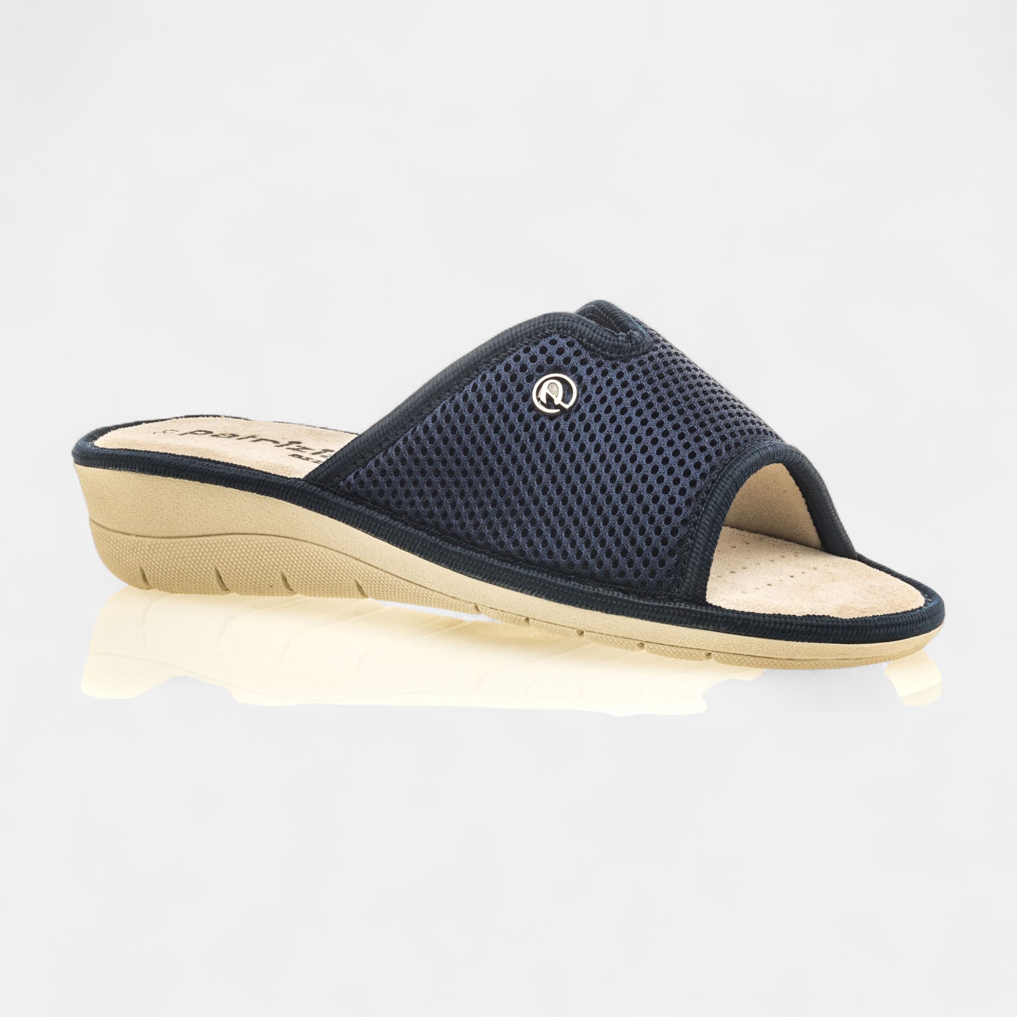Pantoufles mules Femme bleu marine