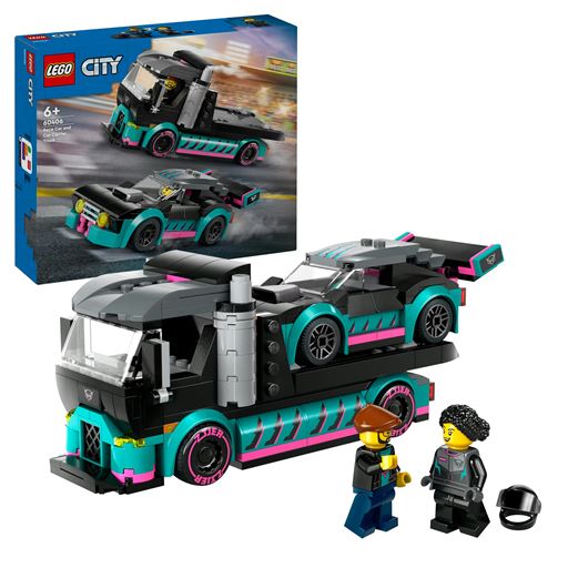 LEGO City Racerbil Og Transporter - 60406