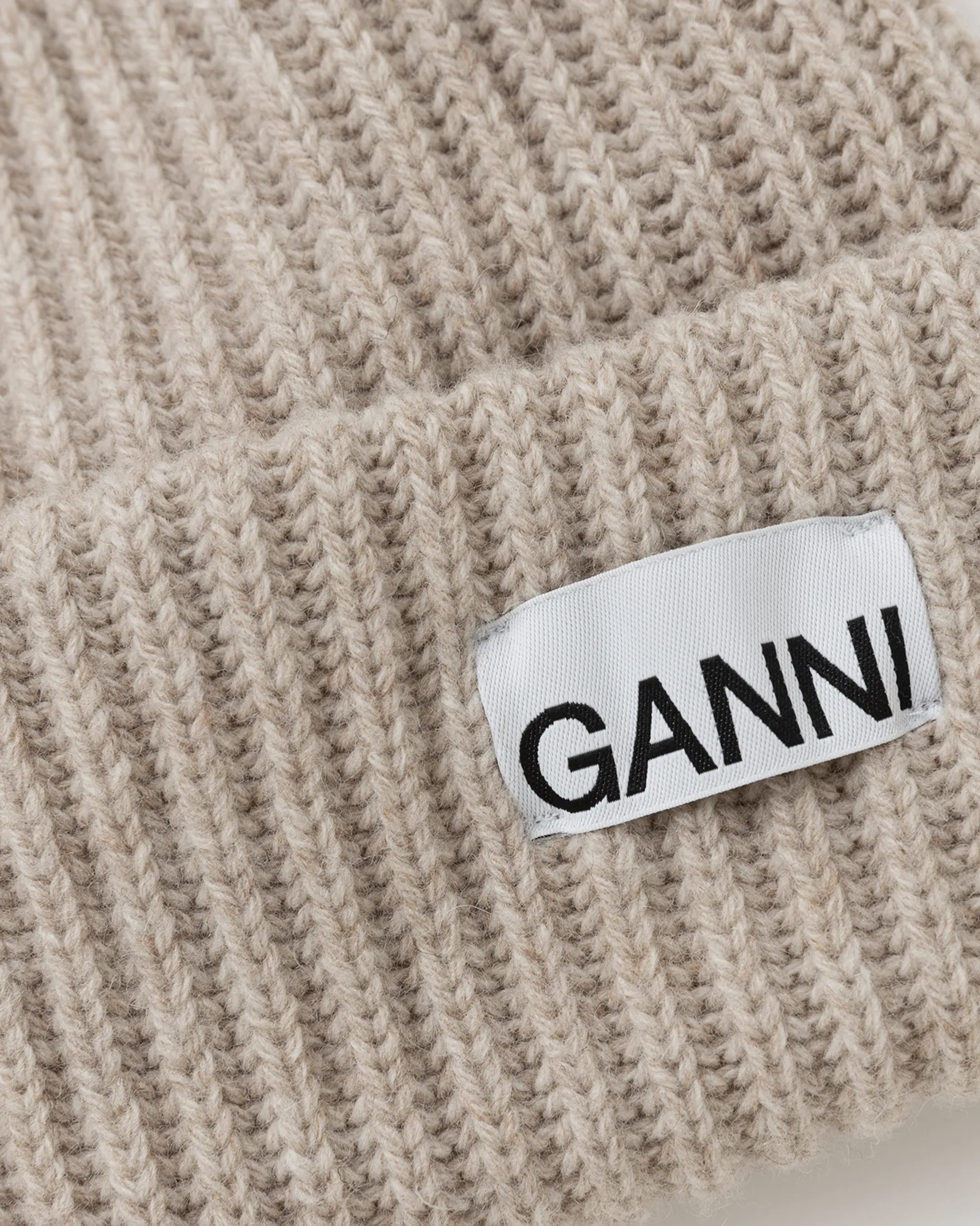Ganni Structured Rib Beanie