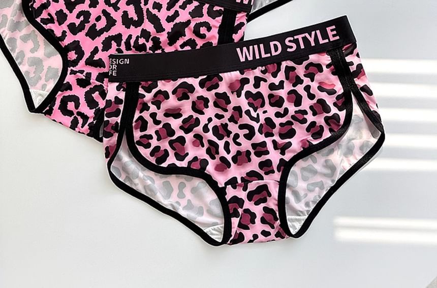 Pancherry - Matching set voor koppels: boxershort met dierenprint + panty