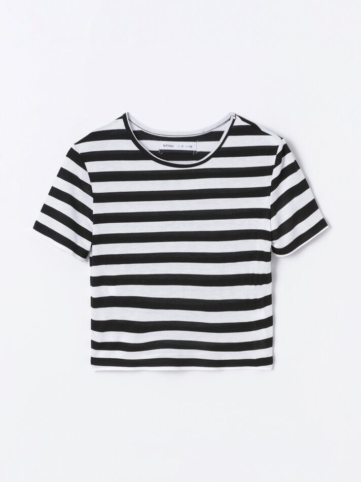 Conjunto com 2 camisetas cropped - Pretas