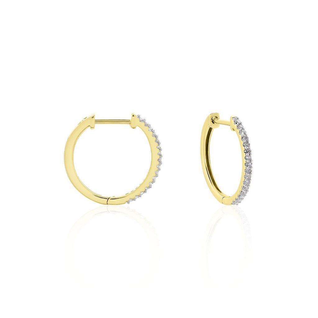 Creoles Or Jaune Aryanna Diamants