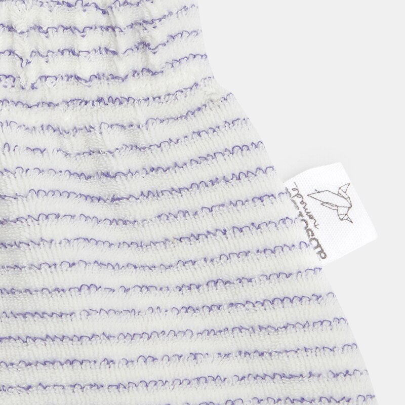 Short bébé en coton éponge bio violet Absorba Mauve Violet