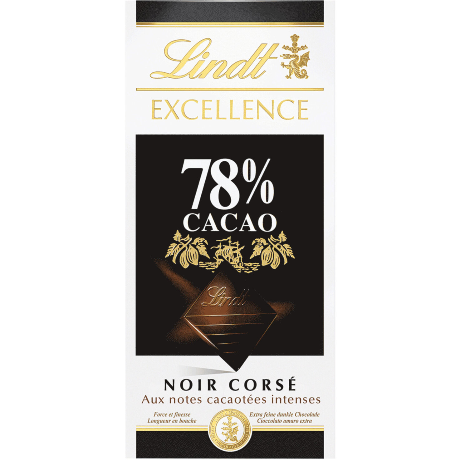 Lindt Excellence Dunkel 78% Cacao Tafelschokolade