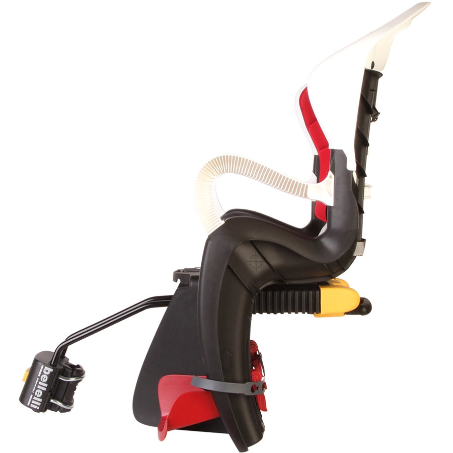 BELLELLI Kindersitz Fahrrad Tiger Reclining B-Fix frame mount White  Red