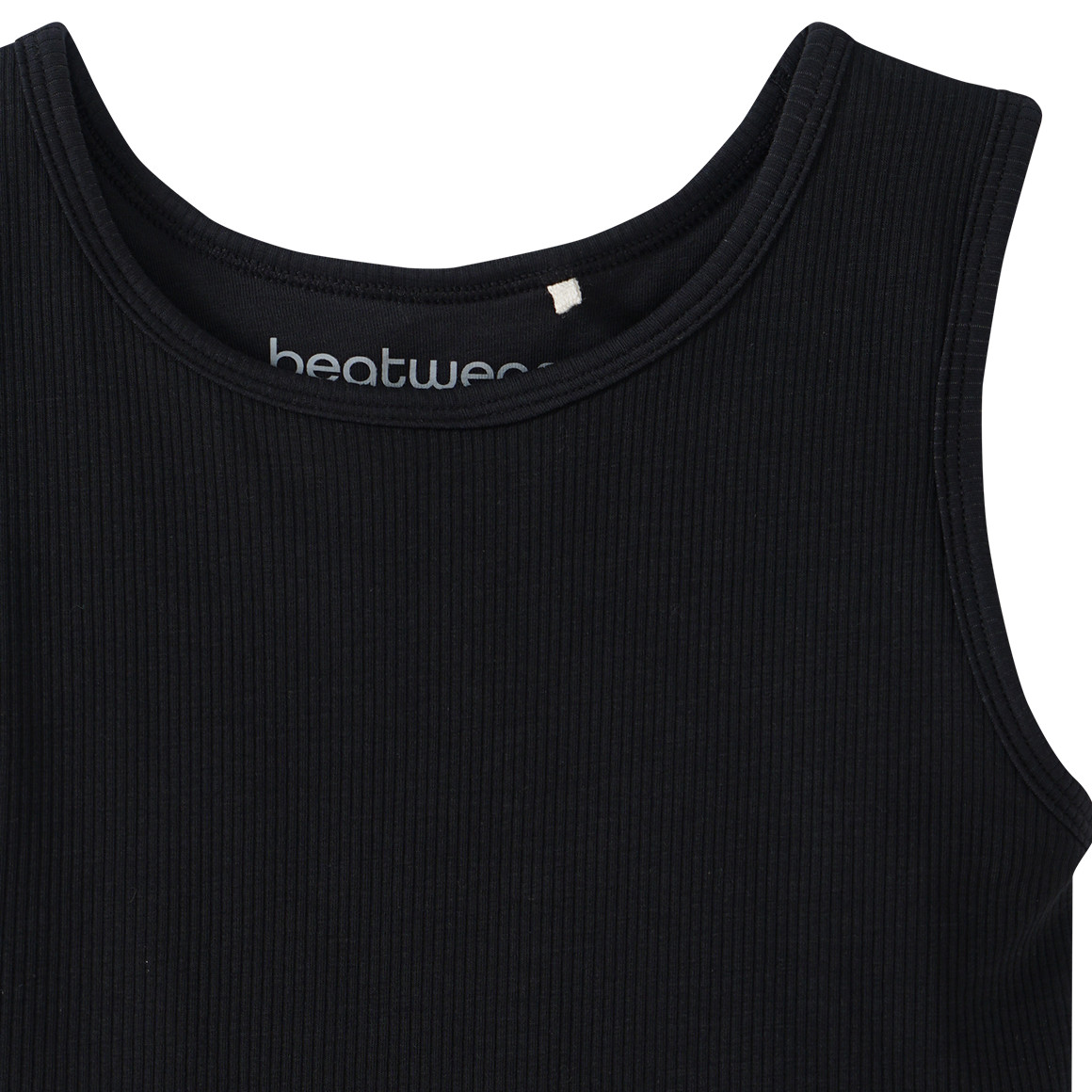 Beatwear Mädchen Sport-Top mit Rippstruktur schwarz