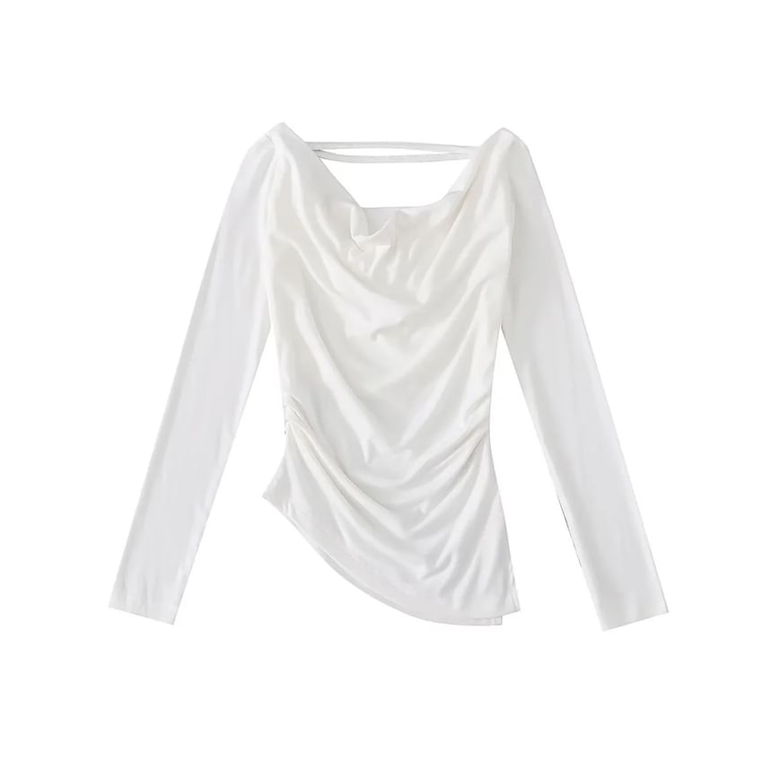 Asiris - T-shirt met lange mouwen en koude schouders