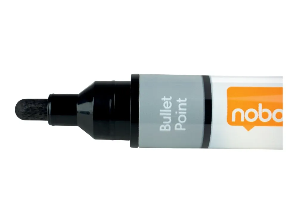 Whiteboardmarker Nobo 3 mm rund spids med 6 stk. ass. farver