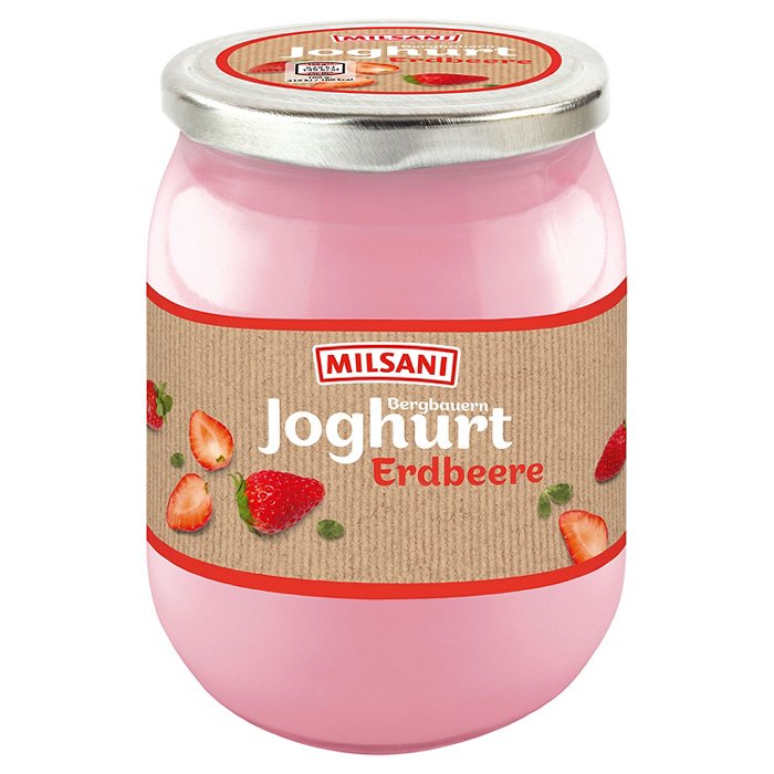 MILSANI Bergbauern-Joghurt 450 g, Erdbeere