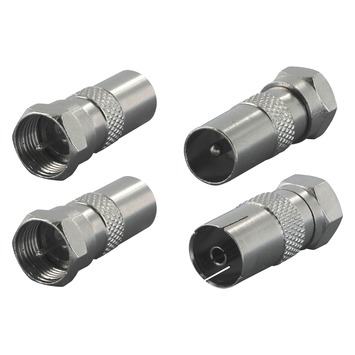 Q-Link coax adapter 1MA/FCON 1FEM/FCON binnendraad
