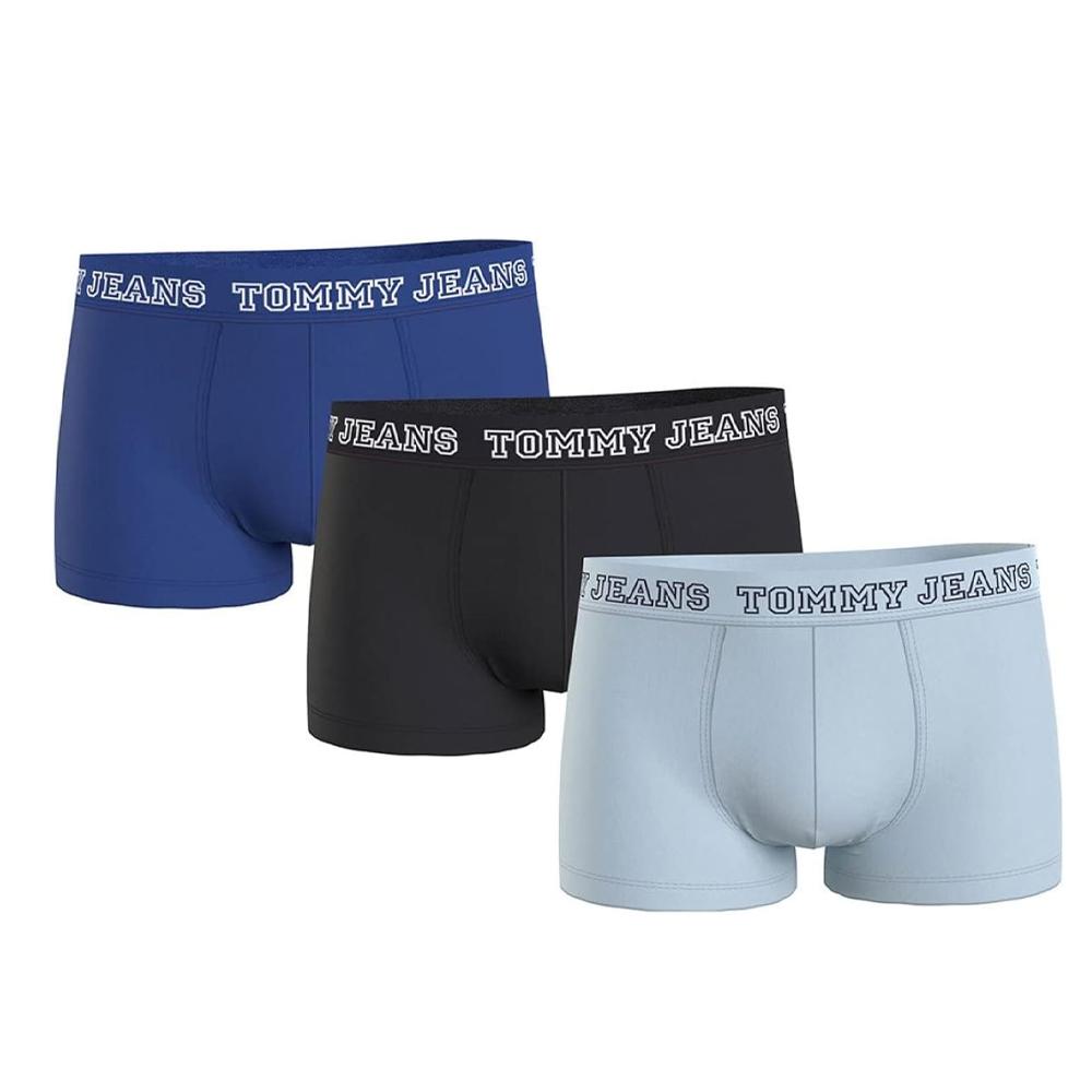 Tommy Hilfiger x3 Boxers Bleu/Gris Homme Tommy Hilfiger Underwear