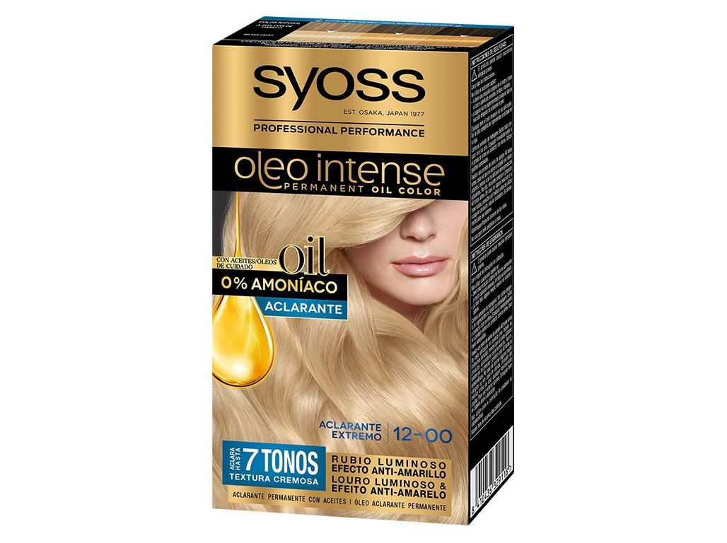 COLORAÇÃO SYOSS OLEO INTENSE 12-00 ACLARANTE EXTREMO