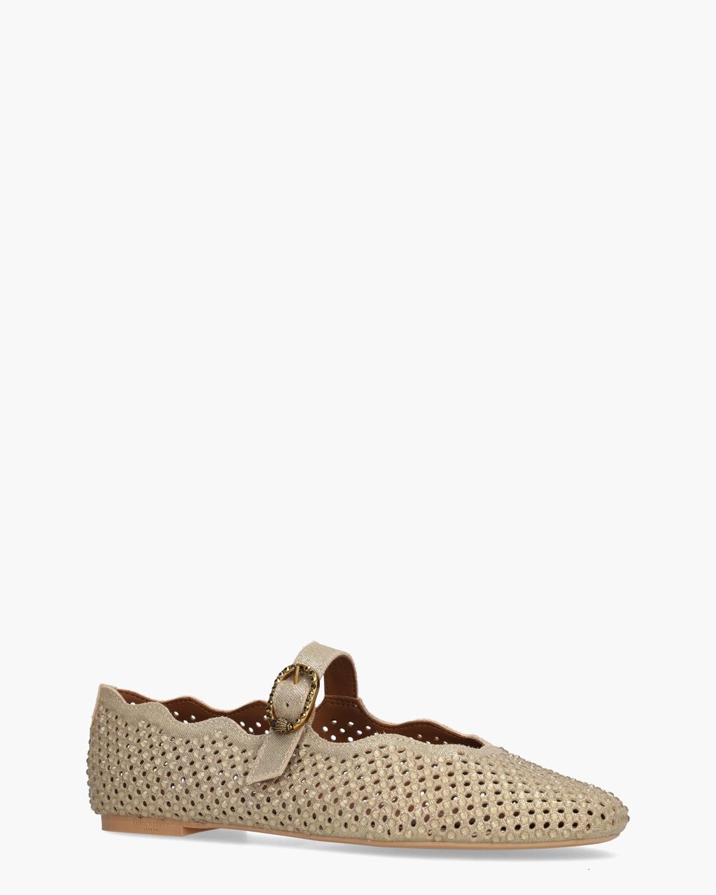 Kurt Geiger Wavy Mayfair Ballet Flat Goud Damesballerina's