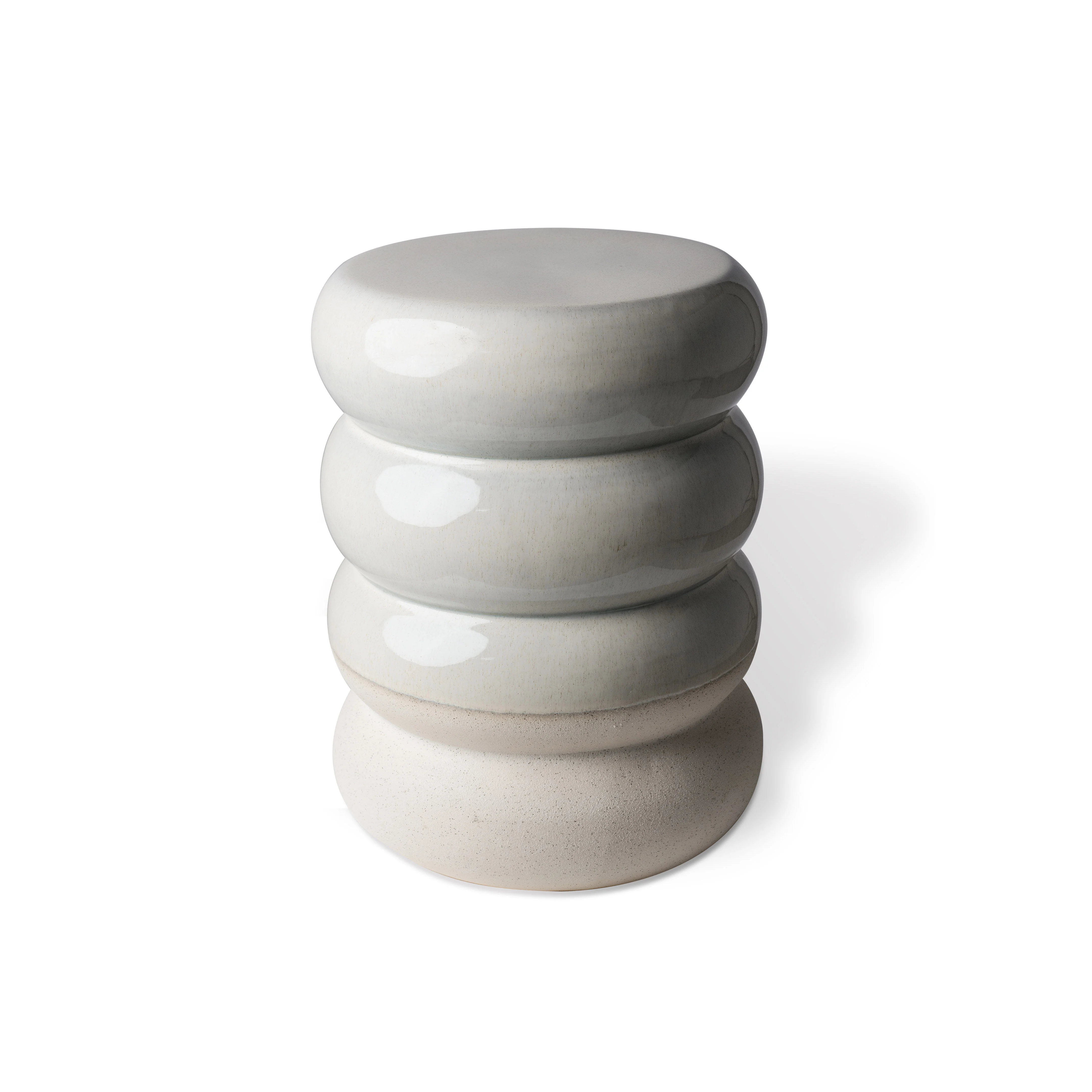 CHUBBY - Tabouret céramique | Blanc