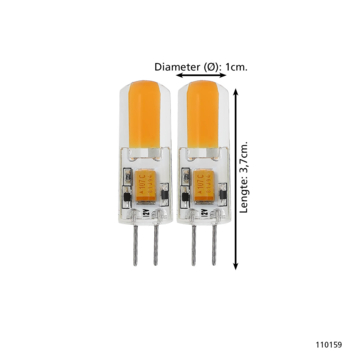 Eglo LED capsule G4 200lm 2700K duopack