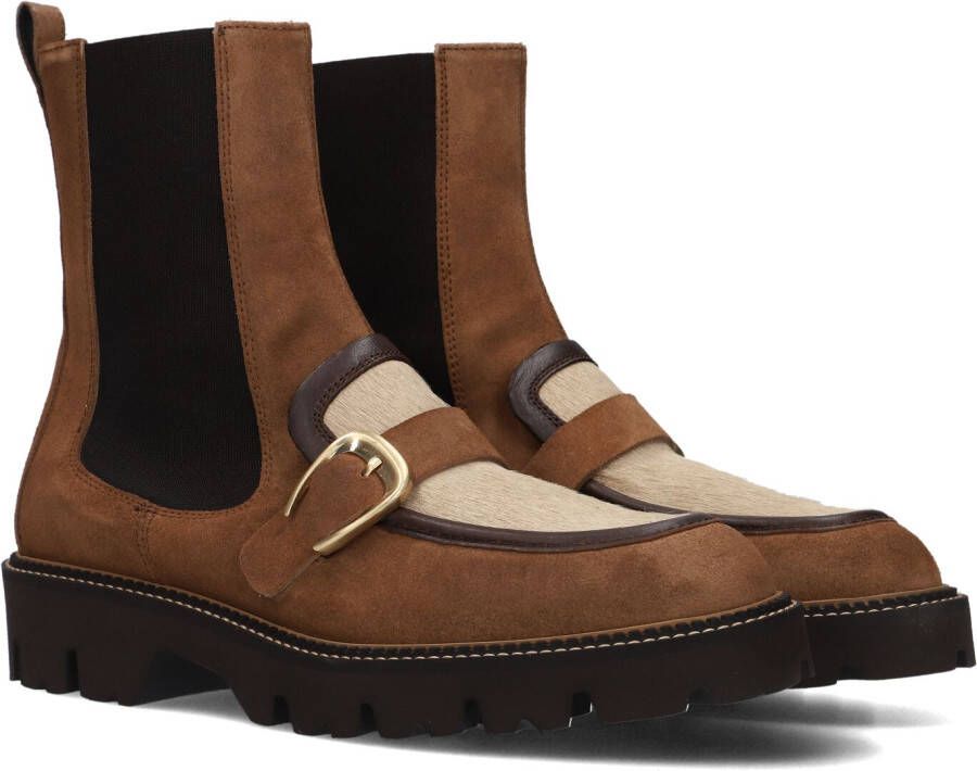 PERTINI Chelsea Boots Dames 33119 Maat: 37 5 Materiaal: Suède Kleur: Bruin