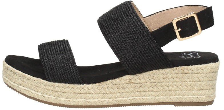 Sub55 Sandalen Touwzool zwart