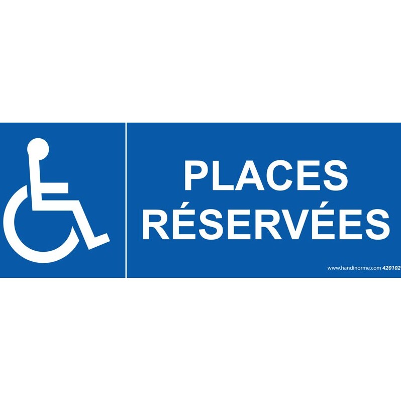 Panneau Picto Places réservées PMR