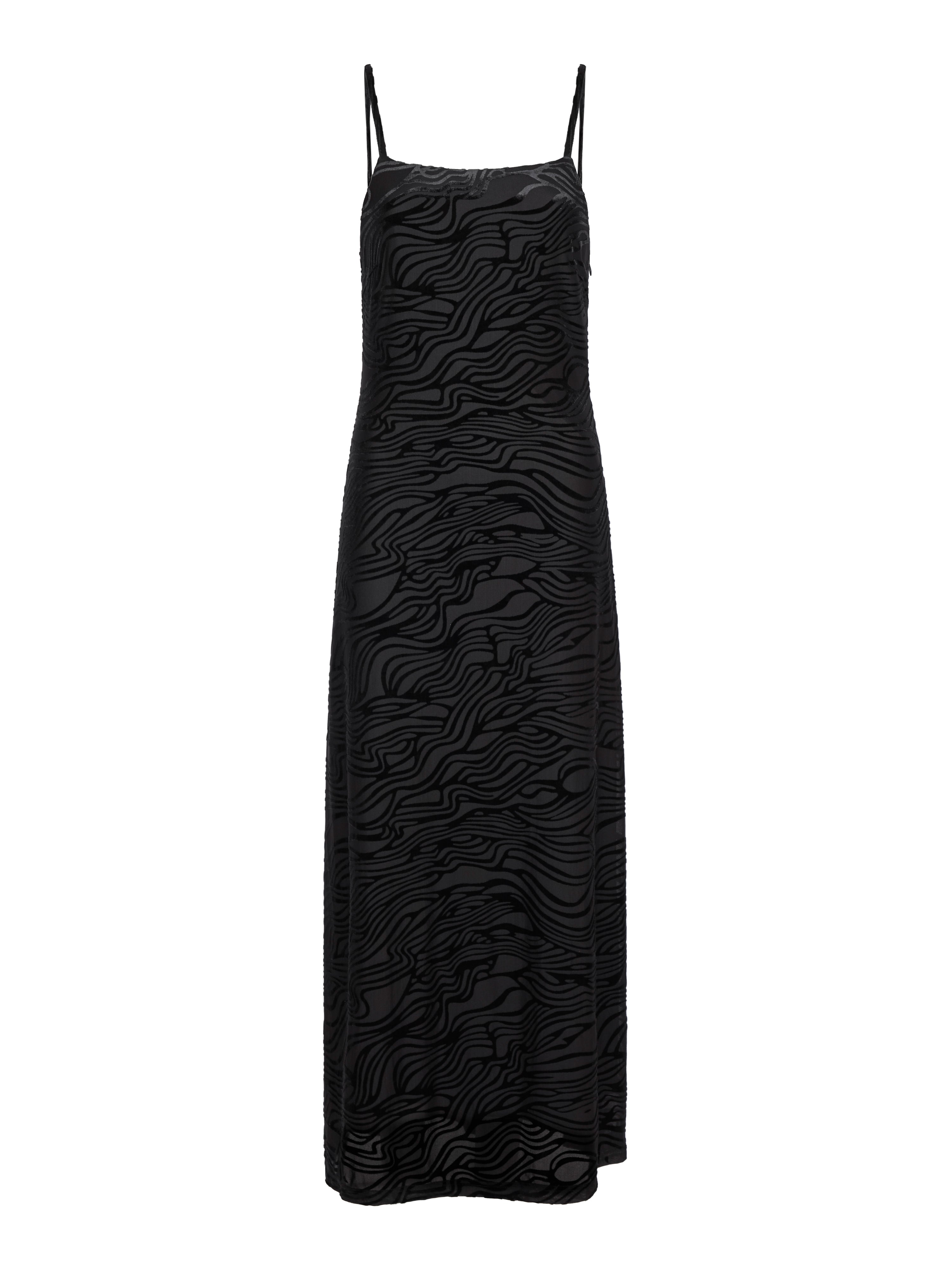 Neo Noir  Sali Zebra Burnout kjole - sort