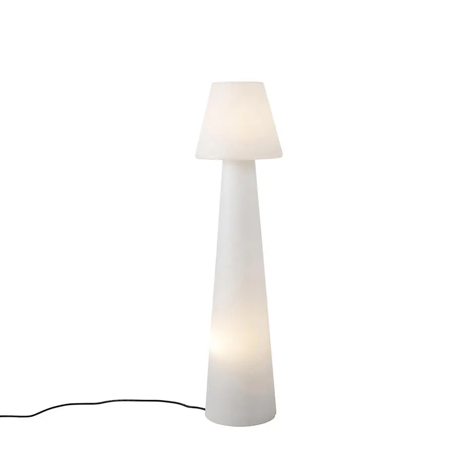 Qazqa staande buitenlampen katrijn wit e27