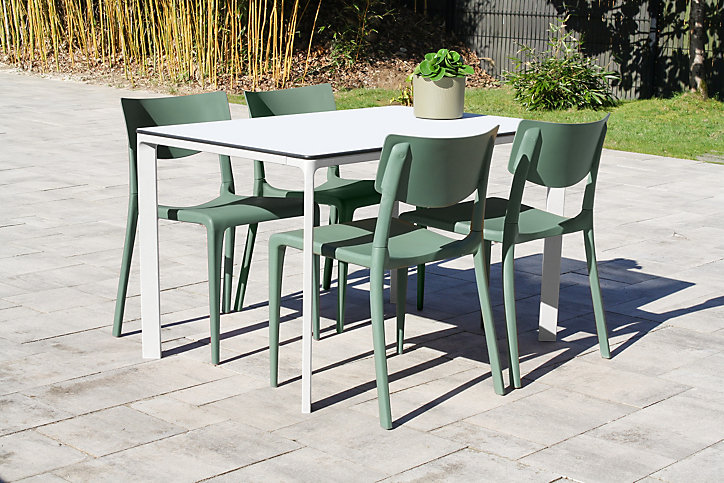 Chaise de jardin Town vert polypropylène