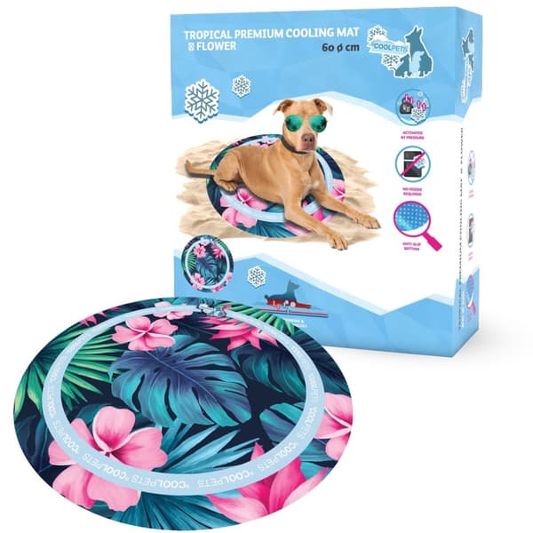 CoolPets Tropical Premium Kjølematte Blomst