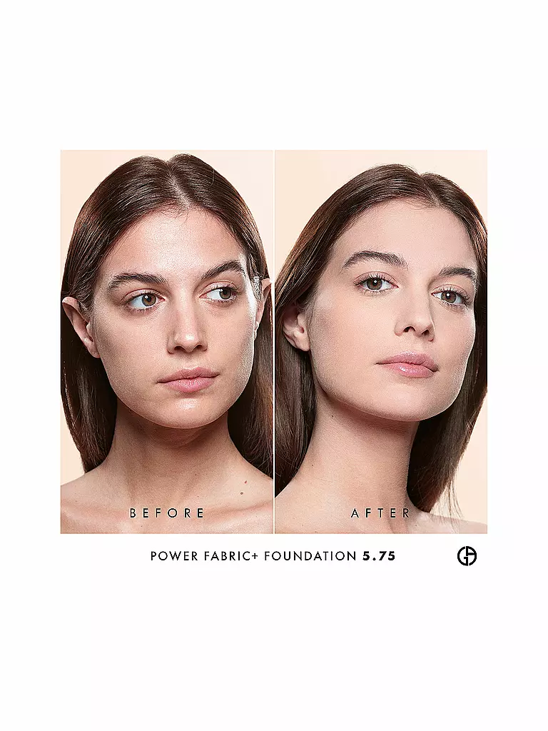 GIORGIO ARMANI COSMETICS Power Fabric + Longwear High Coverage Foundation  ( 5.75 ) braun