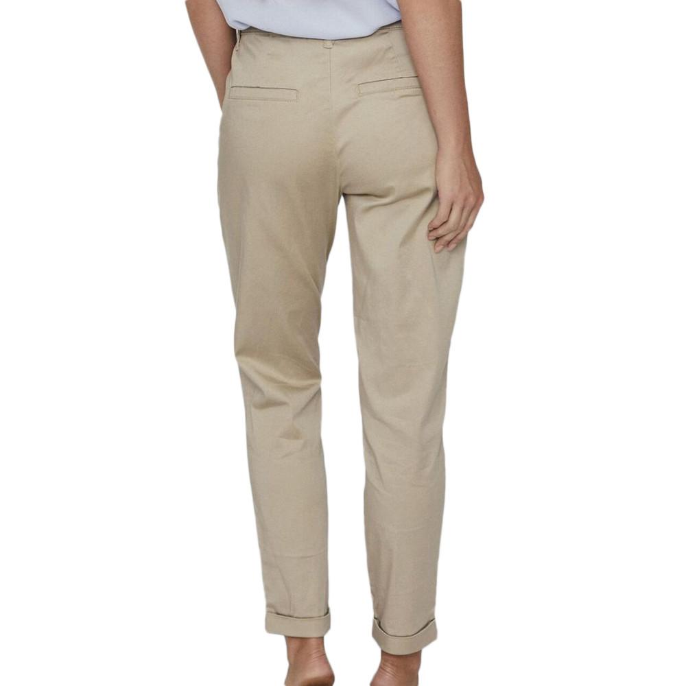 Vila Pantalon Beige Femme Vila Vichino