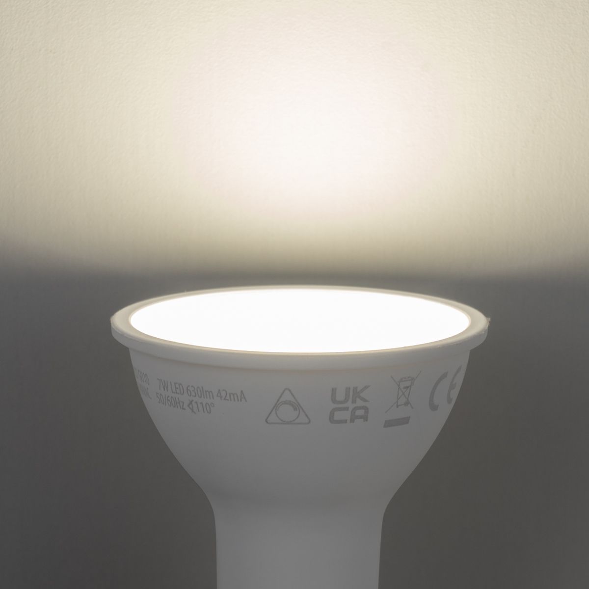 Set van 5 Smart GU10 50mm dimbare LED lampen opaal 7W 630 lm 4000K