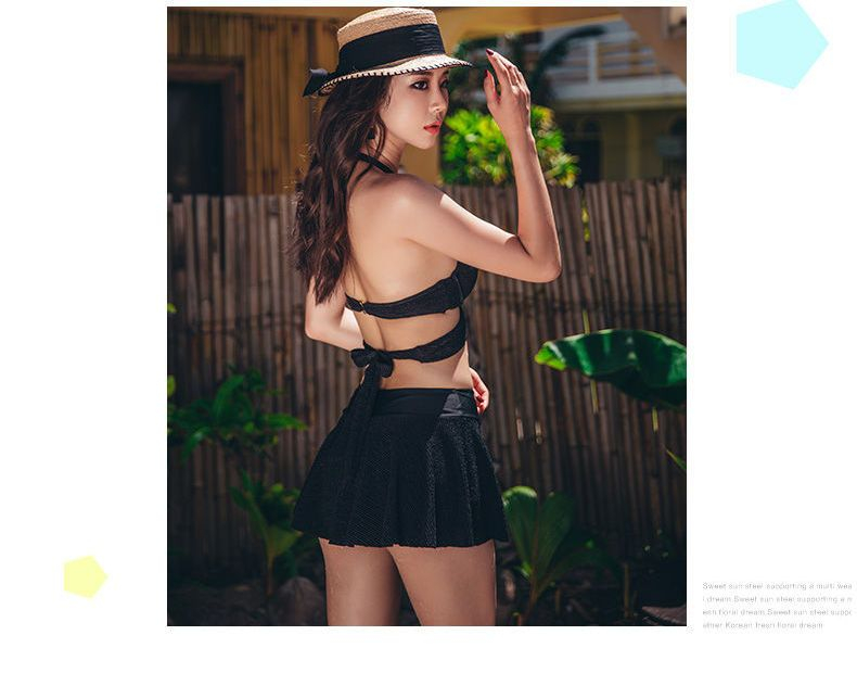 SANQI - Set: Wikkelbikinitop + zwemrok