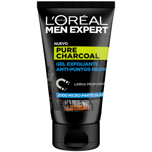 L'oréal - Men Expert Pure Charcoal Gel Exfoliante P.negros