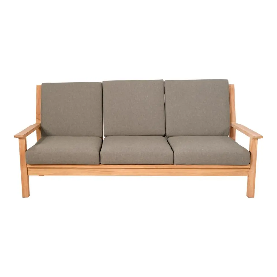 Les - Teak loungebank 180cm   kussen