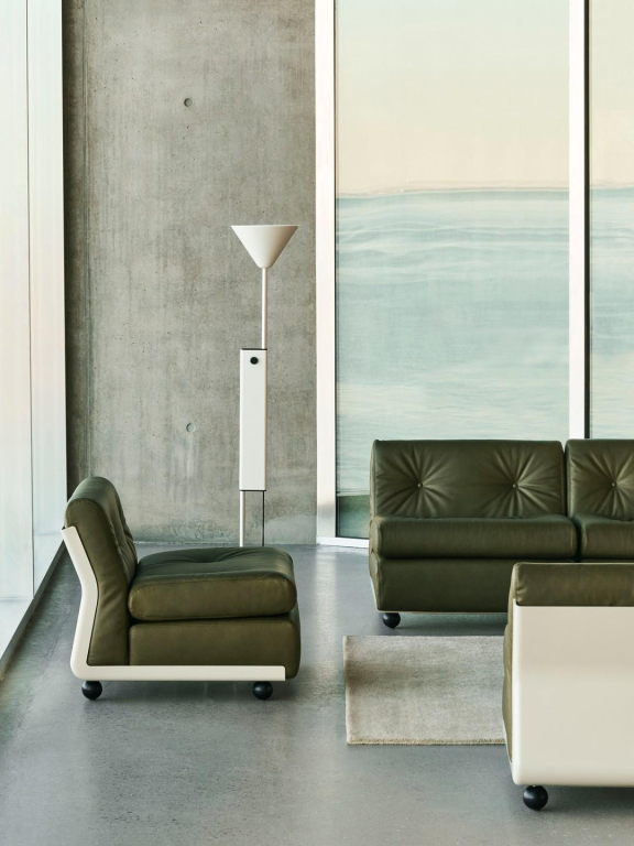 Hay Twist verstelbare vloerlamp Cream White
