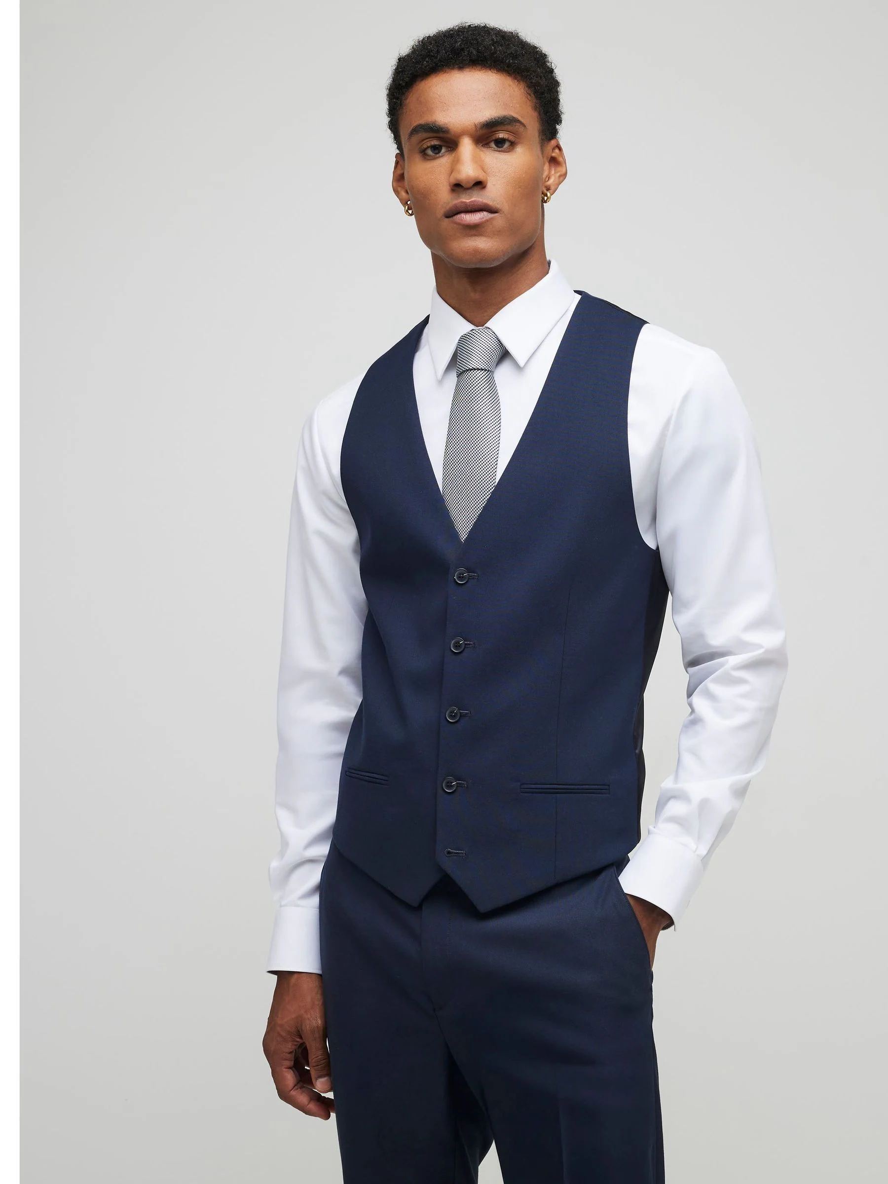 River Island herenvest van effen kostuum