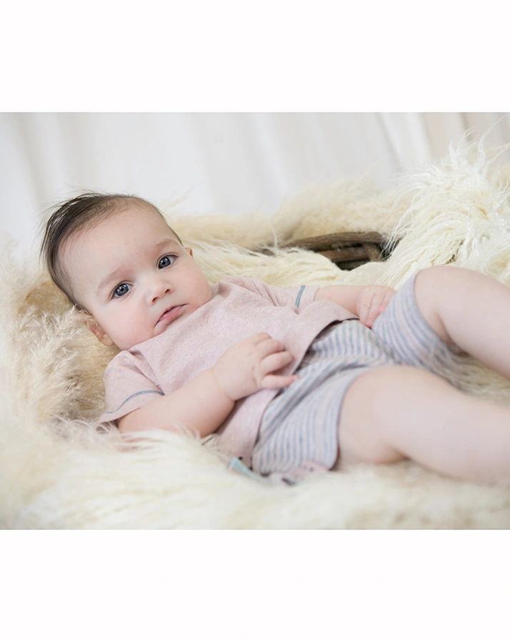 T-Shirt DAMLA UNI in rose melange