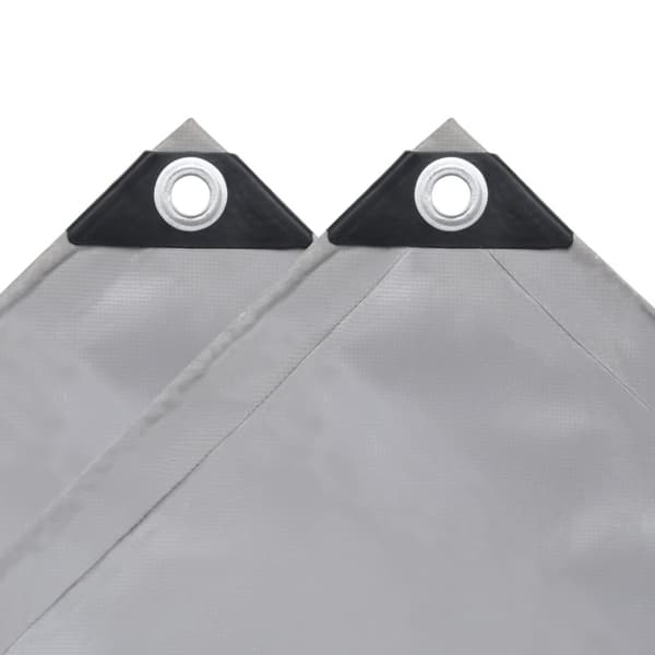 vidaXL Presenning 650 g/m² 4x4 m grå