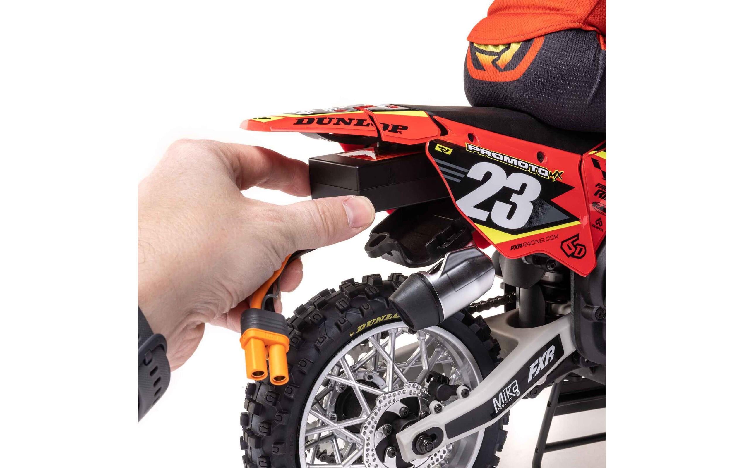 Motorrad Promoto MX Rot, ARTR, 1:4<br>Leistungsstarkes RC Motocross Bike