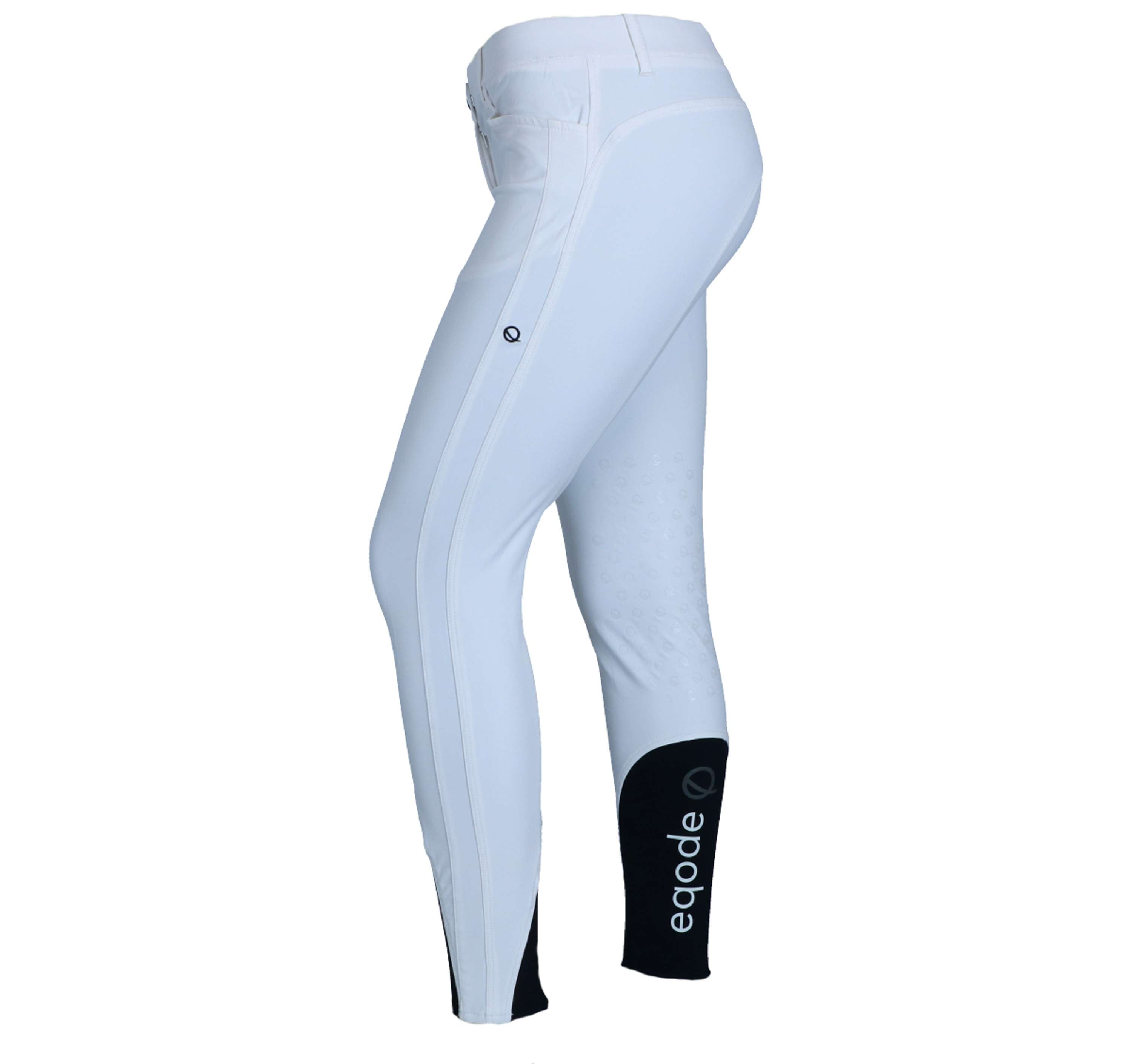 EQODE by Equiline Rijbroek Delma Knie Grip Wit