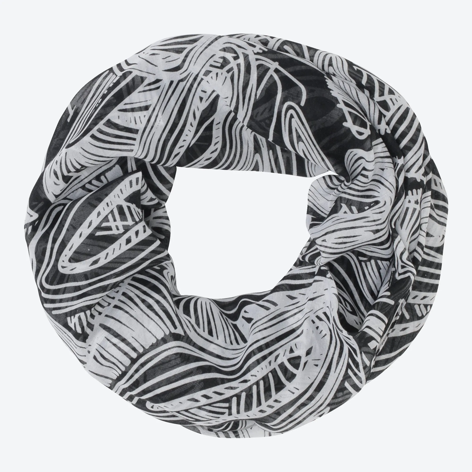 Damen-Loop-Schal mit Muster
