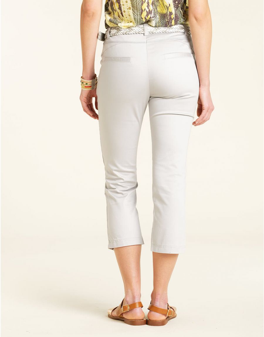 Pantacourt stretch gris