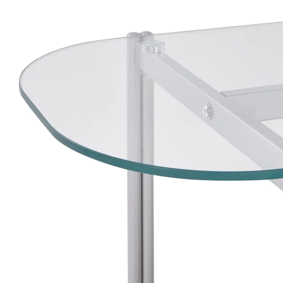 LOVELL - Sidetable - Lichtbruin/Zilver - Hout