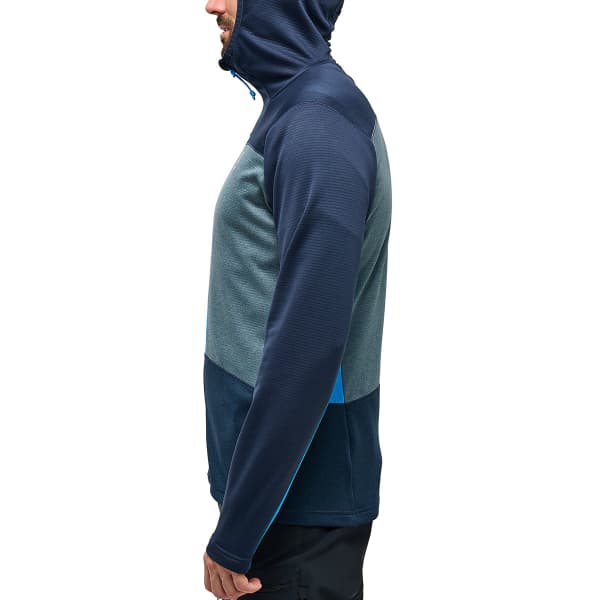 Veste polaire ski rando HAGLÖFS HAGLOFS ROC FLASH MID HOOD M TARN BLUE/STEEL BLUE
