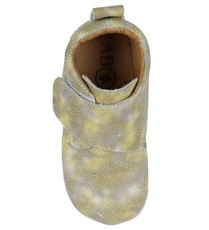 Above Copenhagen Leder-Krabbelschuhe - Beige Yellow
