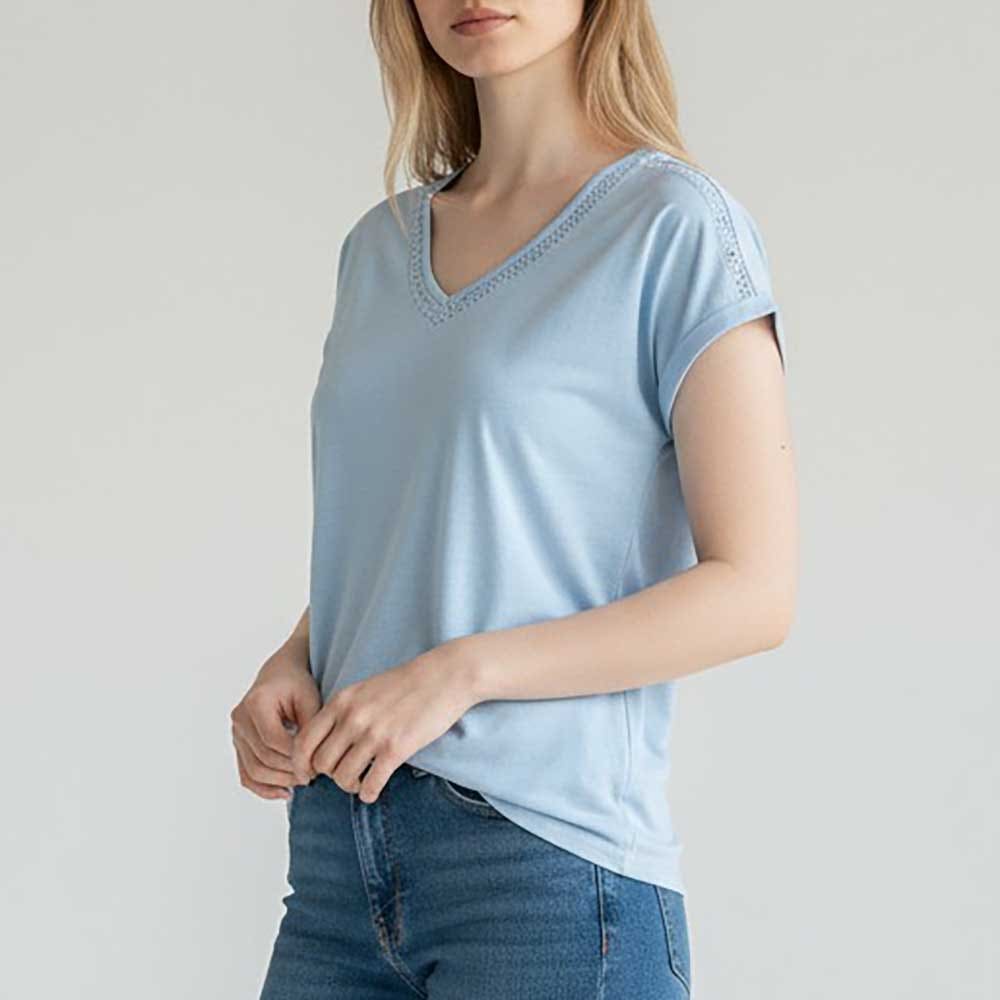 T-shirt Femme bleu ciel
