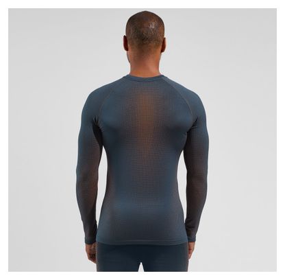 T-SHirt Technique Odlo Performance Warm Bleu