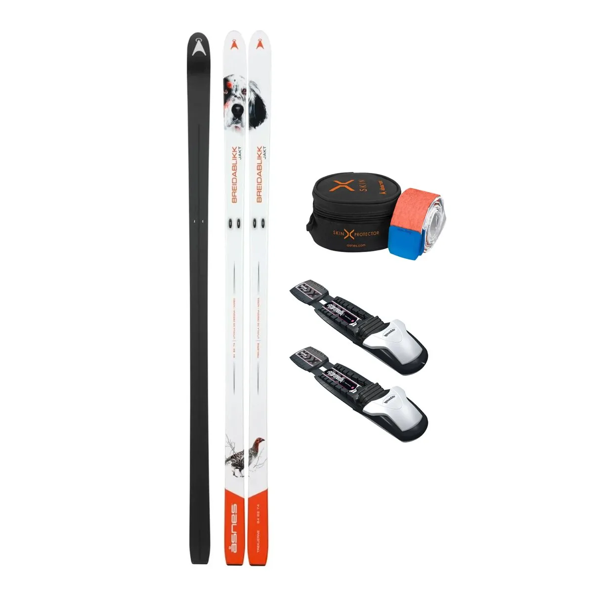 Åsnes Breidablikk Hunter BC Ski - fjellskipakke med Rottefella BC Magnum og Åsnes X-Skin Nylon Oc 58 mm