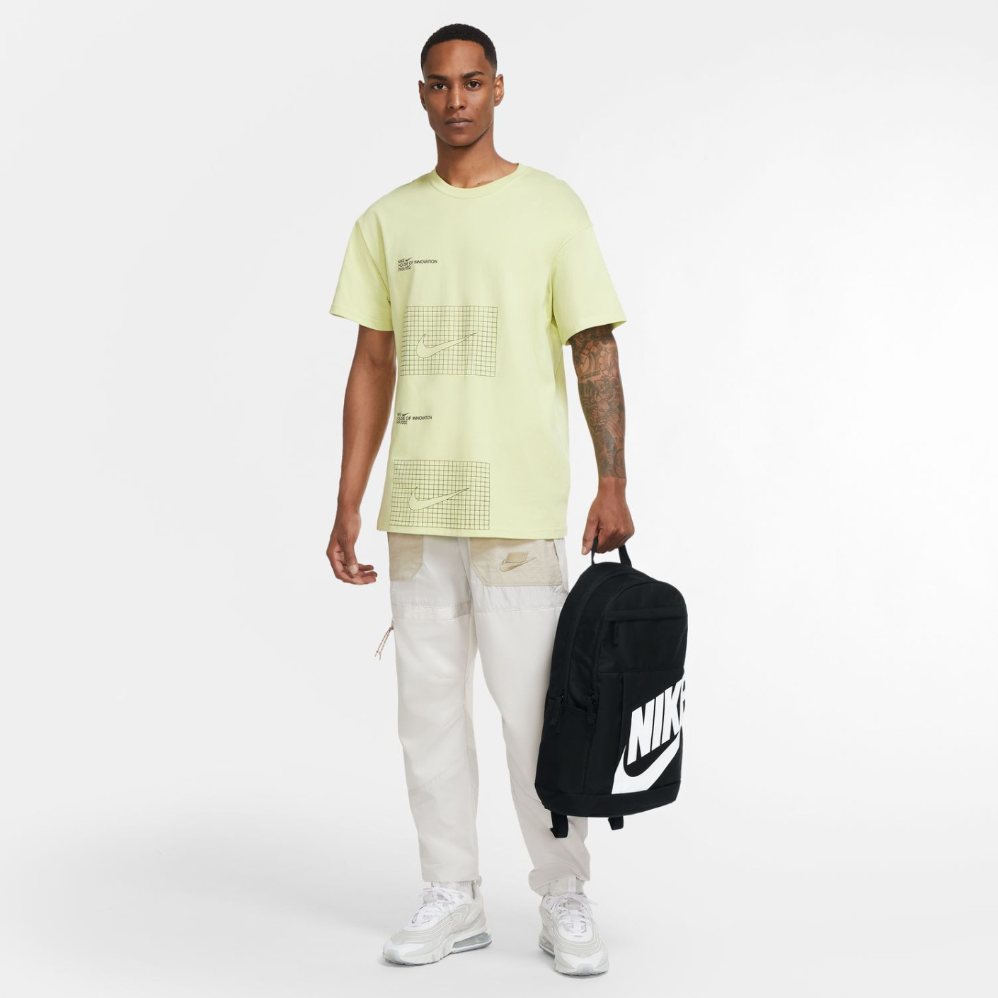 Nike Elemental Rugzak Zwart Wit
